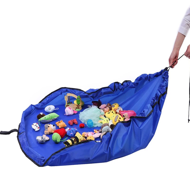 Портативная сумка для хранения детских игрушек и игровой коврик, органайзер для игрушек, сумка на шнурке, модные практичные мешки для хранения