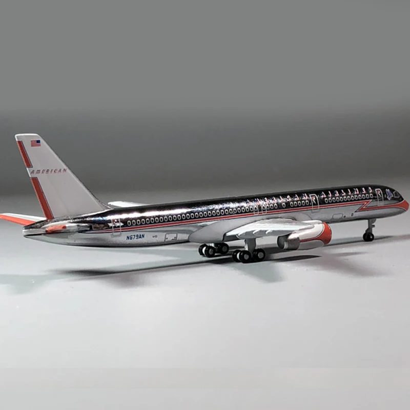Оригинальная посылка, американская авиакомпания 757 N679AN, пассажирский самолет, статический дисплей, коллекция литья под давлением, рождественский подарок, 1:500