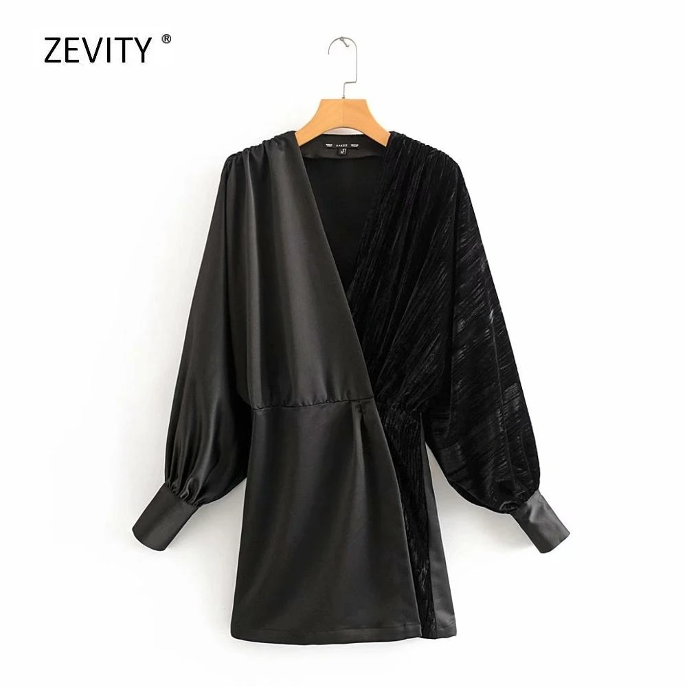 Женское бархатное платье-кимоно повседневное облегающее платье с v-образным