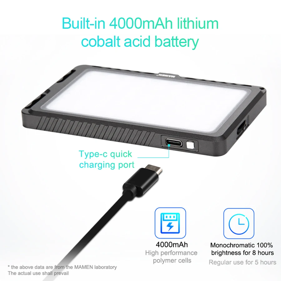 MAMEN 72 RGB 2200 K 25000 затемнения светодиодный s полный Цвет видео светильник студия DSLR