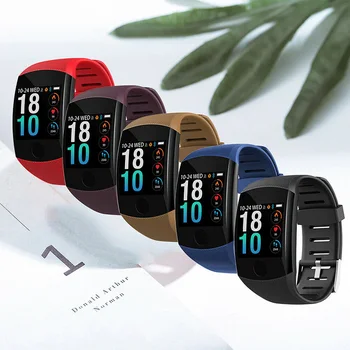 

Q11 Smart Watch Bracelet Heart Rate Monitor Waterproof Unisex Fitness Tracker IP67 Smart Watch Black Coffee Wine Red Blue Red
