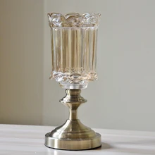 Высокая Классическая европейская Античная Медная Хрустальная стеклянная ваза в скандинавском стиле украшения Роскошные цветы креативная ваза орнамент FF80O