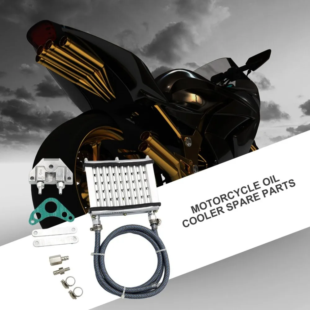 Motorcycle Oil Cooler Parts Universal Oil Cooler Cooling Radiator For 50Cc 70Cc 90Cc 110Cc 125Cc Dirt Pit Bike Atv