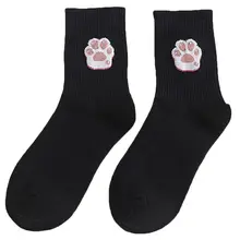 Женские хлопковые носки с рисунком фруктов и животных, жаккардовые трикотажные носки 40JF