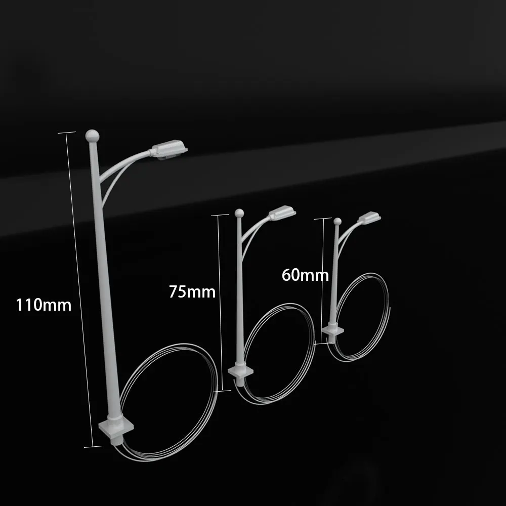 Railway Train lamp Diorama light Illumination Lamppost Model Sand Table Architecture Building Landscape 100pcs/lot