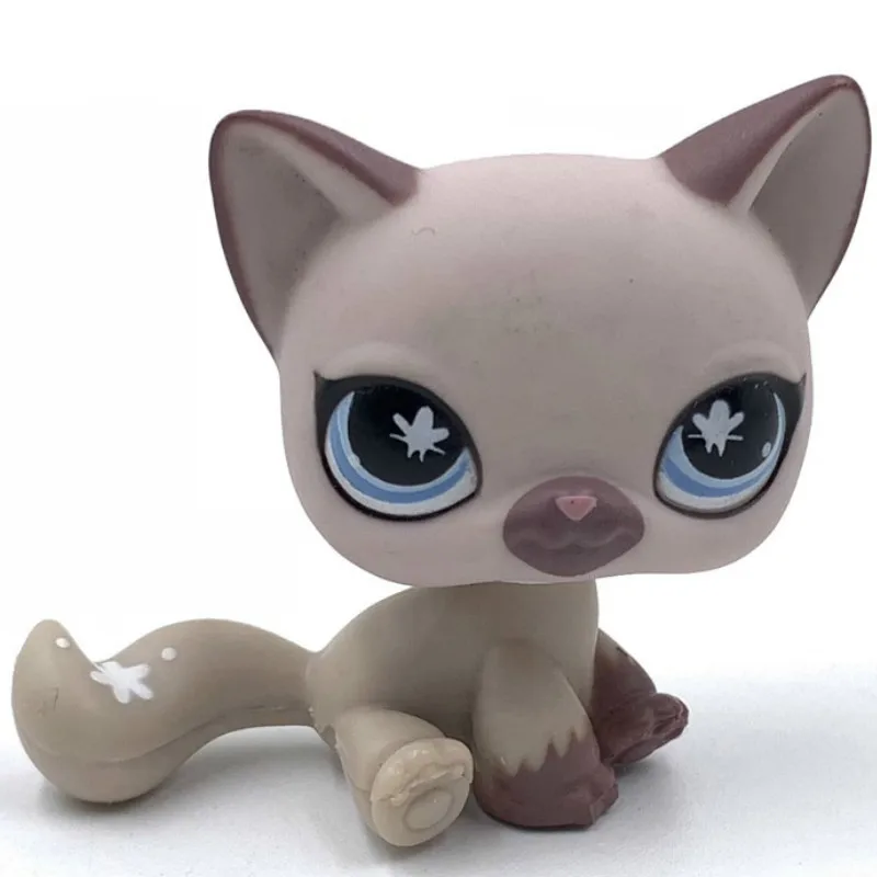 664 Лпс стоячки кошки собаки игрушки Lps кошка старый pet shop игрушка маленькая короткая шерсть котенок Гималайский котенок husky собака Спаниель колли great dane редкая коллекция фигурок - Цвет: 664