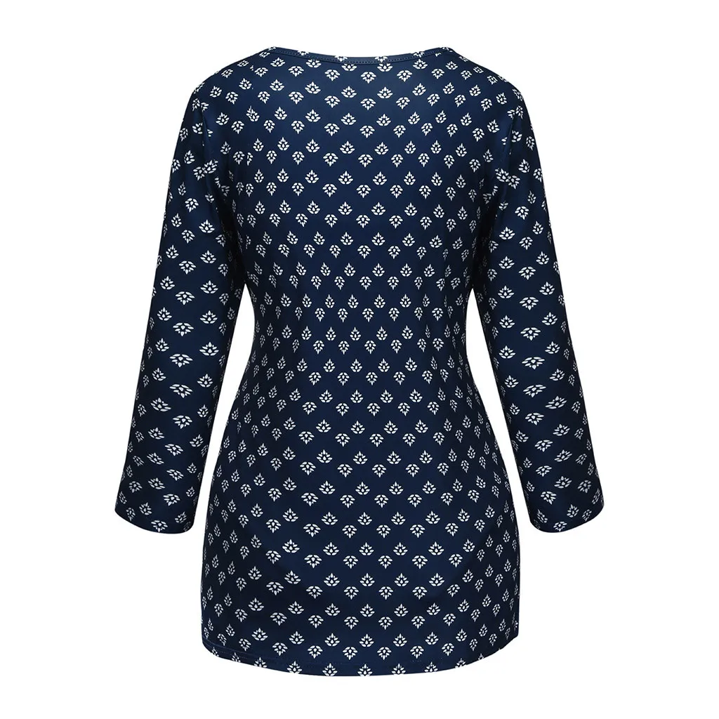 New Maternity Shirts Women's Three Quarter Sleeve Floral Tops Breastfeeding Nusring Maternity Clothes blusa lactancia verano@45