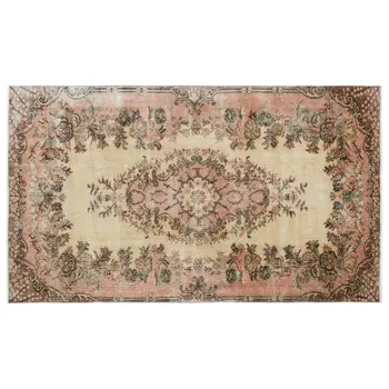 

Handmade Natural Vintage Turkish Area Rug 150x259 Cm-4'11''X8'6''