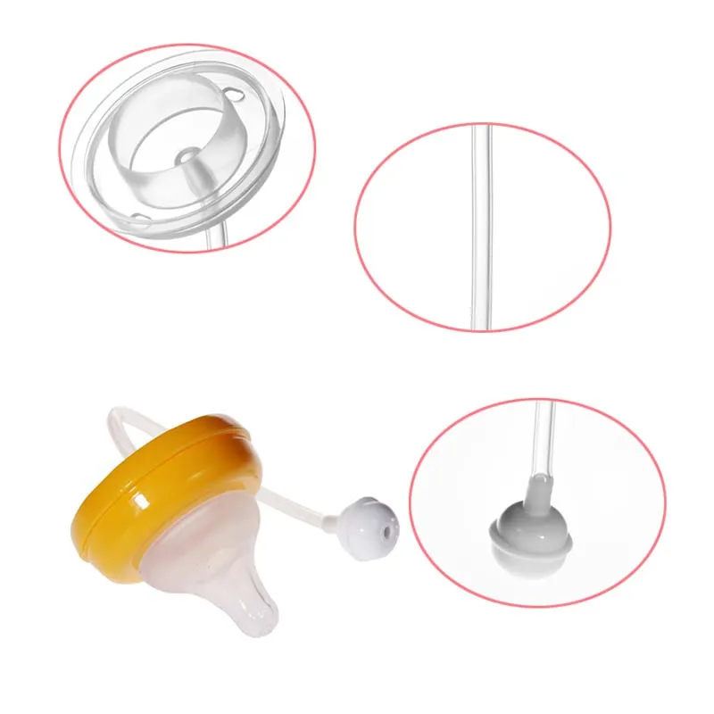 Baby Accessories Dedicated Straw Wide-mouth Bottle Accessories Wide Mouth PPSU Straw Brush Combination 4Pcs/Set