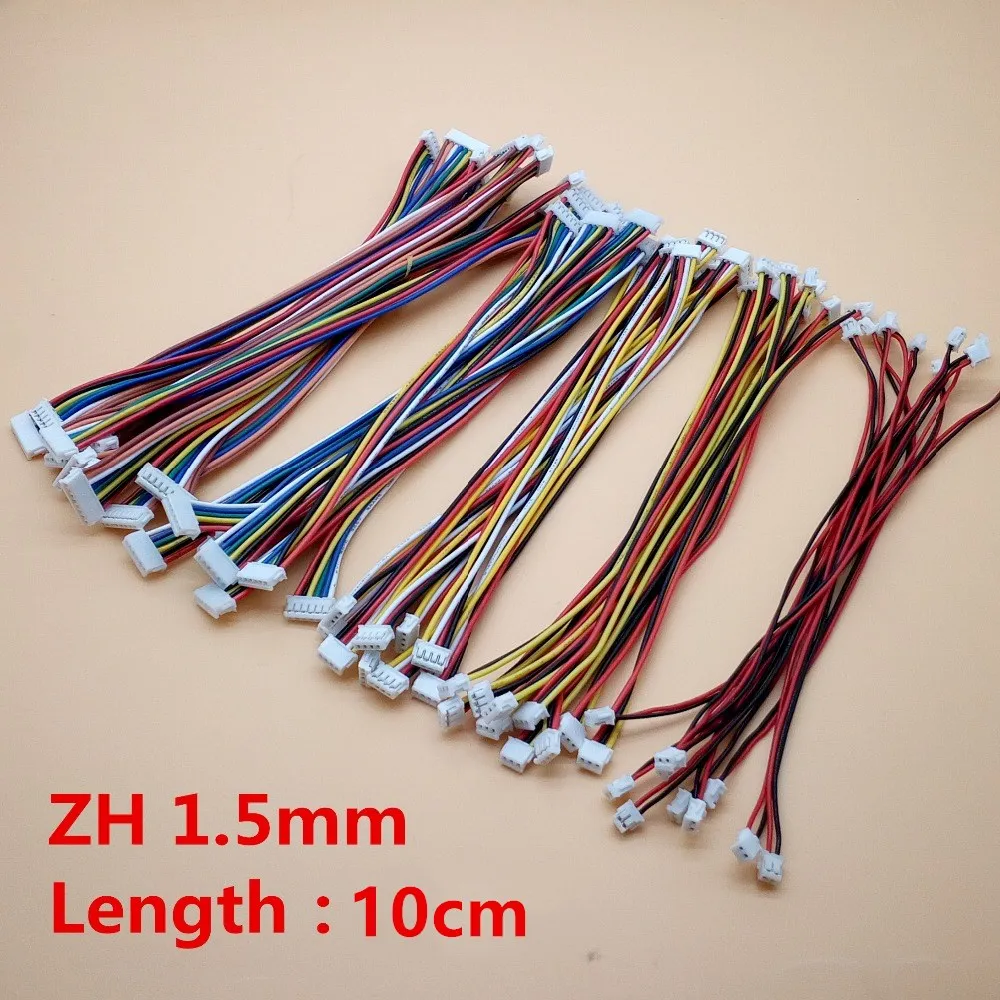 10 шт. ZH1.5 ZH 1 5 мм 2P/3P/4P/5P/6/8 контактный Женский и женский двойной разъем с длиной