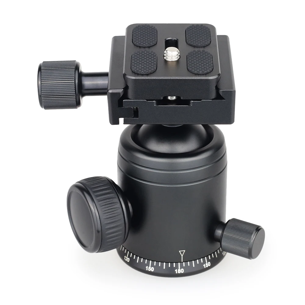 ARTCISE NB36 Tripod Head Panoramic Tripod Ball Head CNC Anodized Ballhead for DSLR Camera Extra Quick Release Plate as a Gift