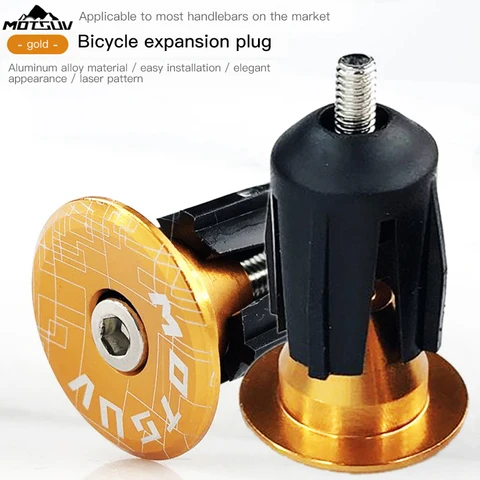 Aluminum Alloy Bicycle Handlebar End Plugs Caps Road Mountain Bike MTB Grip Handle Bar End Cap Cycling Handlebar Accessory