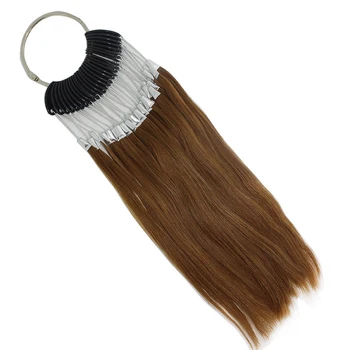

30pcs/Set Hair Color Ring Professional Hair Salon Tools 100% Human Hair Color Ring For Hair Extension Hair Dyeing Sample