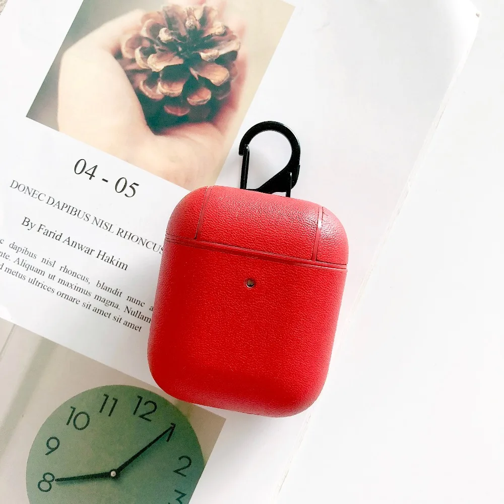Cover For Airpods 2 1 Case Bluetooth Wireless Earphone Fashion PU Leather Cover For Airpods 1 2 Charging Box Headset Accessaries (10)