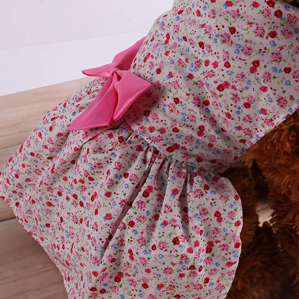 Pet Dress Skirt Clothes Autumn Spring Wedding Birthday Fancy Dress Outfit