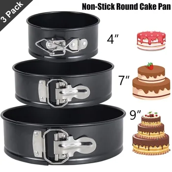 

2020 4/7/9 Inch Baking Cake Mold Tin Round Cake Baking Pan Nonstick Leakproof Cheesecake Removable Bottom For Kitchen Cake Tool
