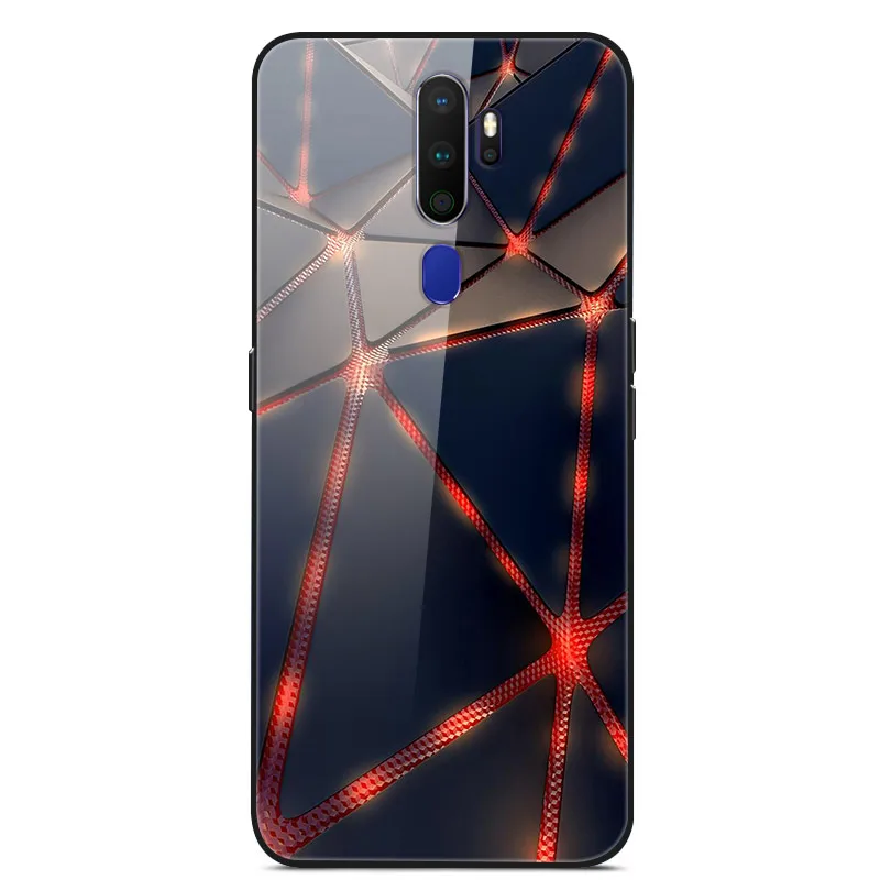 Для OPPO A5 чехол из закаленного стекла жесткий чехол s чехол для OPPO A5 чехол для телефона мягкий бампер для OPPOA5 A 5 6,5'' - Цвет: 4