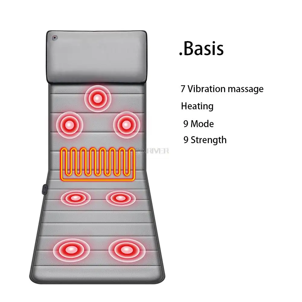 Cervical massager neck waist back multifunctional massage cushion body massage chair blanket mattress cushion heating pad 2