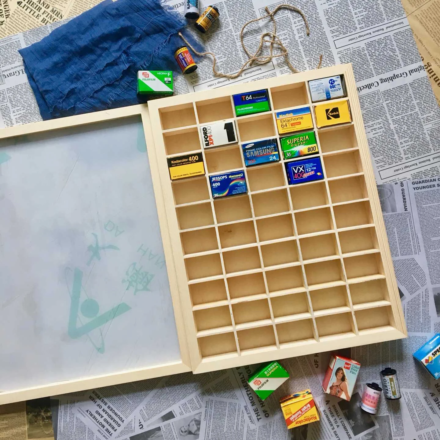 

Receive film photography enthusiasts collection box of film reveals ark display box