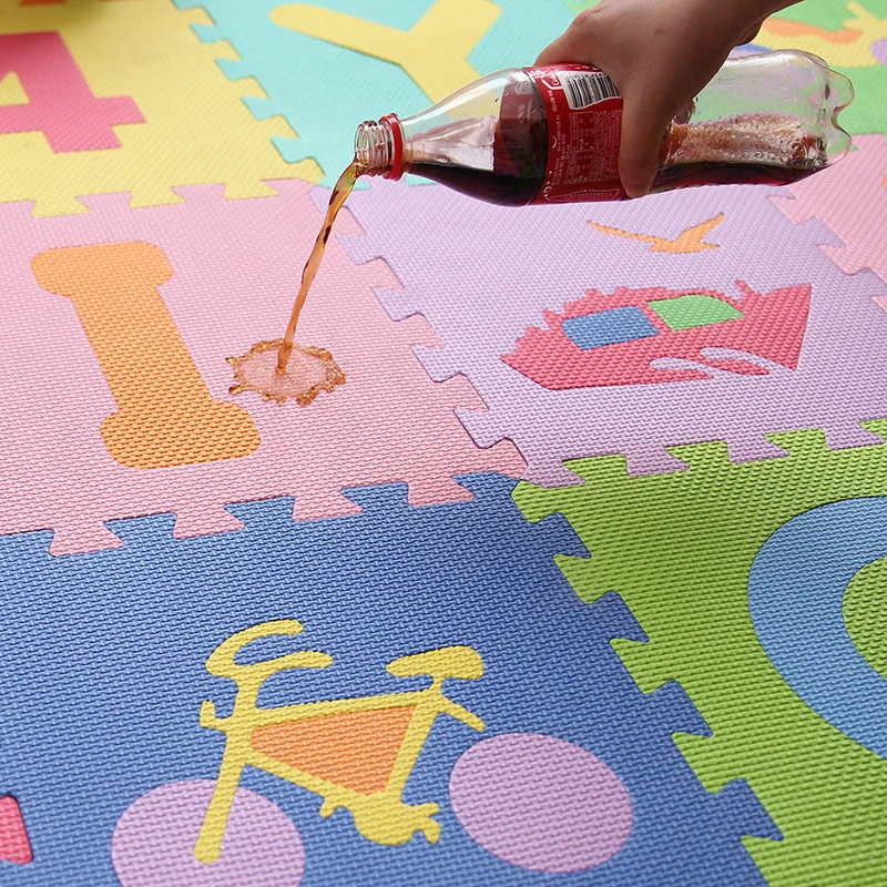 30 * 30 Children Puzzle Digital Cartoon Puzzle Foam Mat Bedroom Stitching Baby Climbing Mat Non-slip Game Climbing Mat Soft Play
