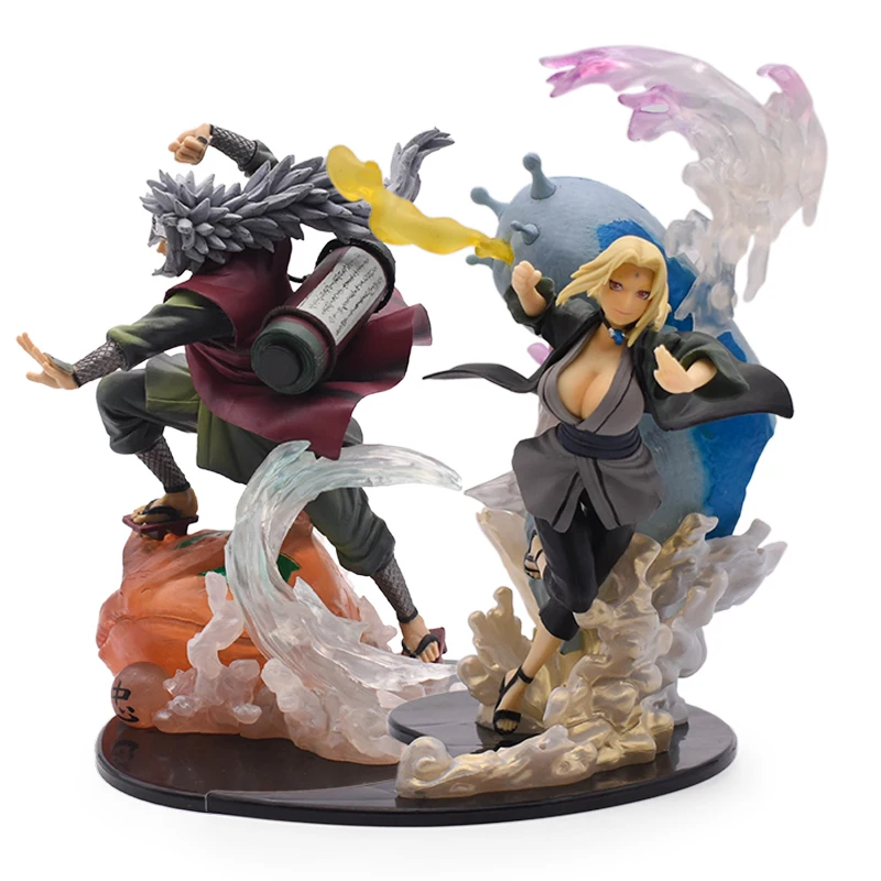 

19-22cm Anime Naruto Figure Cartoon Senjiyu Tsunade Jiraiya Battle PVC Action Figurine Model Statue Collectible Toys Dolls Gifts