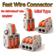 

1 in 2/3 Out Electrical Splitter Mini Wire Connector Plug-in Terminal Block Combined Butt Home Light Quick Wiring Connector