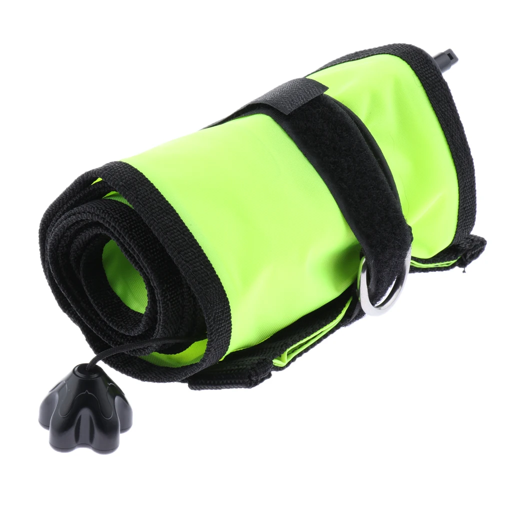 Diver Signal Marker Inflatable Tube with Plastic Clip for Diving Snorkeling Underwater Safety Signal Buoy Float for Water Sports