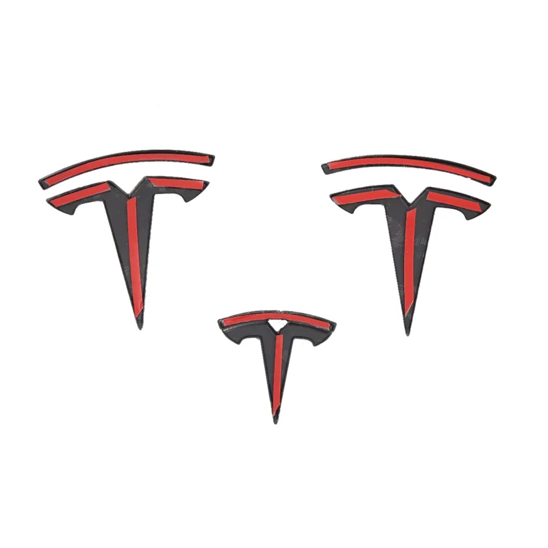 Для постоянных клиентов из АБС-пластика для Tesla модель 3- углеродное волокно Руль крышка-задняя панель с логотипом отделка модификация украшения Аксессуары