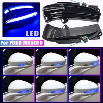 

Flowing Water Blinker Sequential Bicolor LED Turn Signal Light Side Mirror Indicator Light Fit For Ford Fusion Mondeo 2014-2019