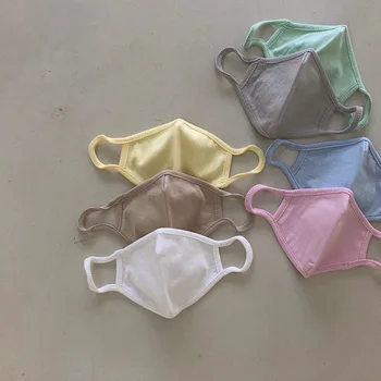 

Korean style Anti Dust Face Mask for boys and girls kids pure cotton 7 colors Protective Mask