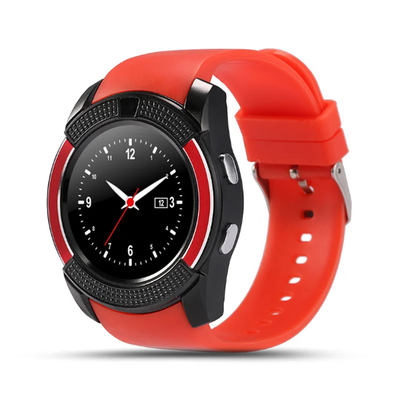 Новинка V8 Bluetooth Смарт-часы спортивные фитнес-трекер sd-карта sim-карта Smartwatch телефонный Шагомер монитор сна
