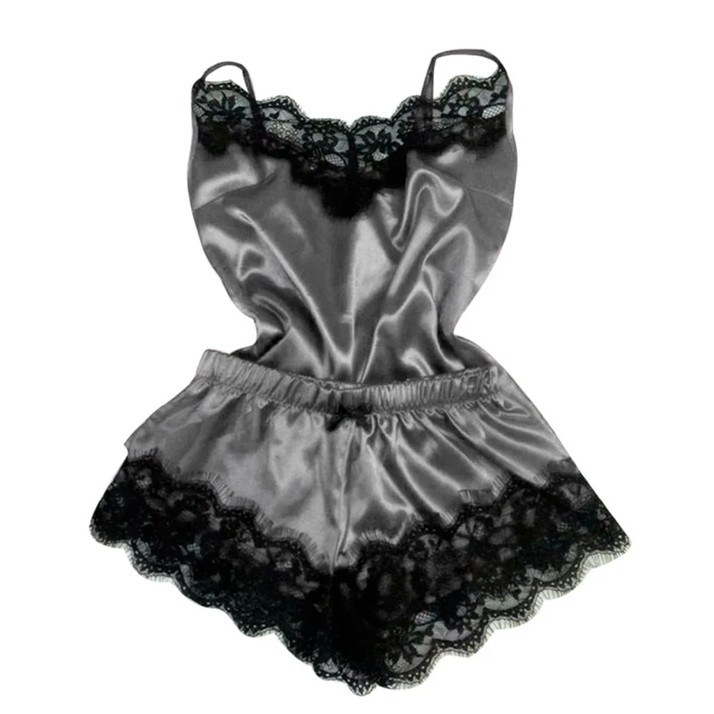 Сексуальная кружевная одежда для сна, женское белье Искушение Babydoll нижнее белье Ночная рубашка Кружева Camisole Caraco Dentelle Femme пижа женска