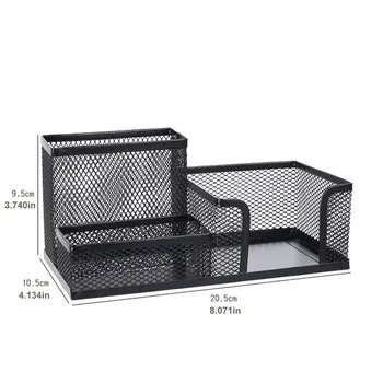 

Metal Mesh Holder Pencil Pot Desktop Pen Iron Combination Pen Stands Set Holder Organizer Office Home Stationery Storage Case