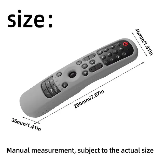 Az Lgmr21Ga / Mr21Gc Smart Tv Távirányító Védő Tokhoz Ütésálló Tartós Szilikon Borító Csepp-Biztos Héj - Image 6