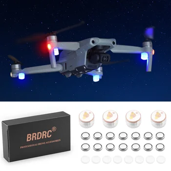 

HRDRC 4pcs Drone Night Flight Light Flashing Direction Light Night Navigation Spare Parts with 14pcs Battery for DJI Mavic Mini