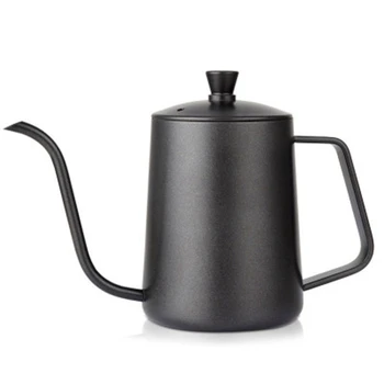 

600Ml Hanging Ear Coffee Hand Punch Pot with Lid Coffee Hand Punch Pot Teflon Hand Punch Pot