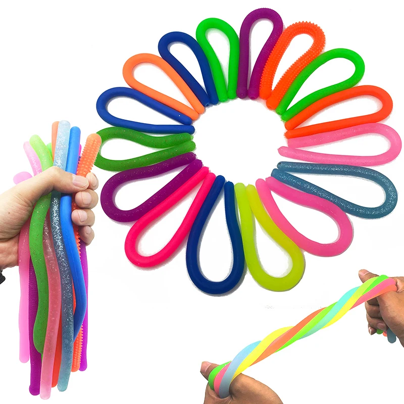 30cm/Pcs Fidget Toy Monkey Noodles Rope Stretched Soft Reduce Fidgets