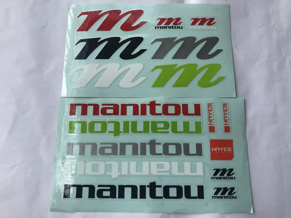 manitou горный велосипед наклейки на вилке MTB Последние Передняя вилка наклейки - Цвет: 2pcs