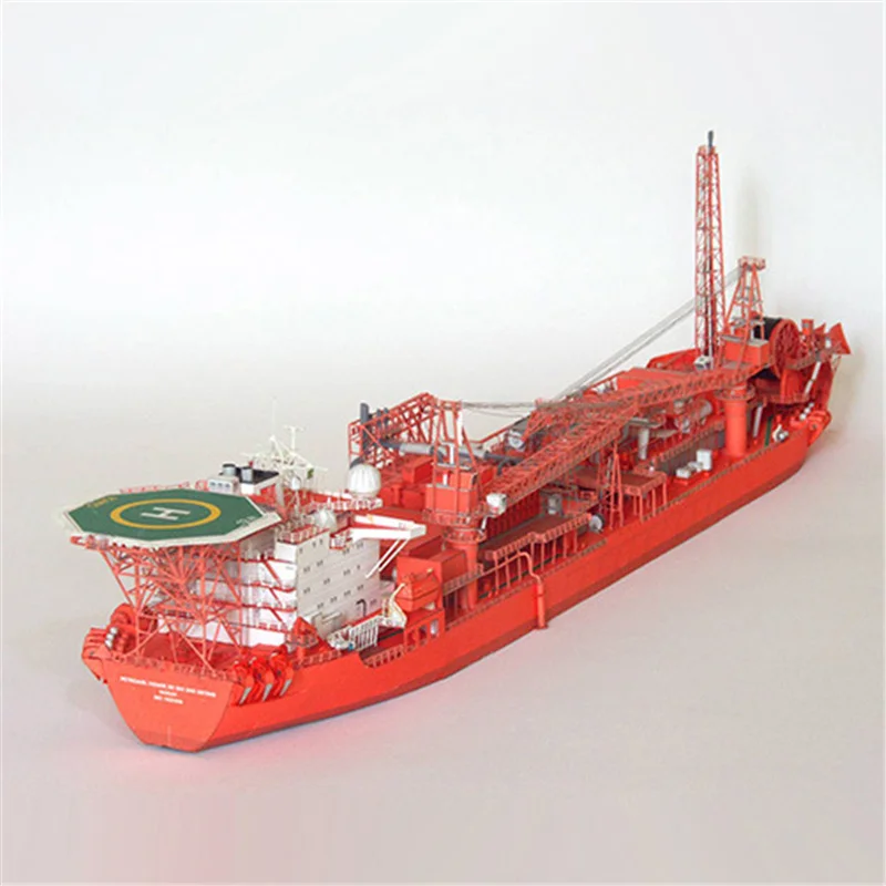 

Paper FPSO Tanker ship boat Model Toys Handmade DIY creative show props tide Collection Military Toys Gift
