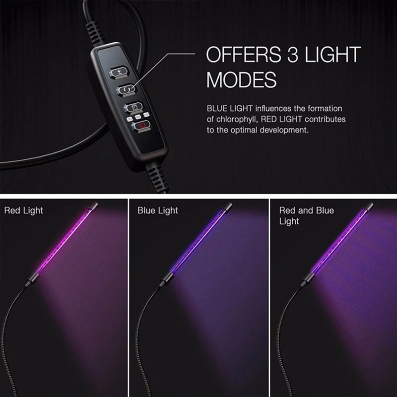 

Timing Plants Growth Light Plant Lamp 27W Indoor Vegetables USB Flower Hydroponic Led Grow Light High Brightness Eco-Friendly