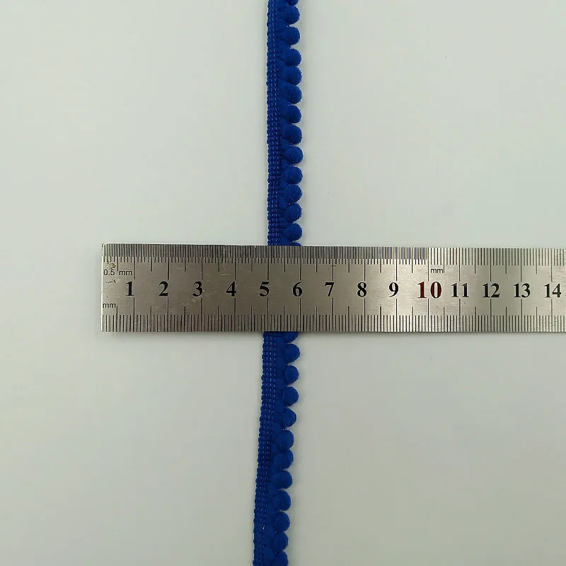 5 ярдов/партия Шариковая отделка с помпоном 11 мм мини жемчужная лента бахромой