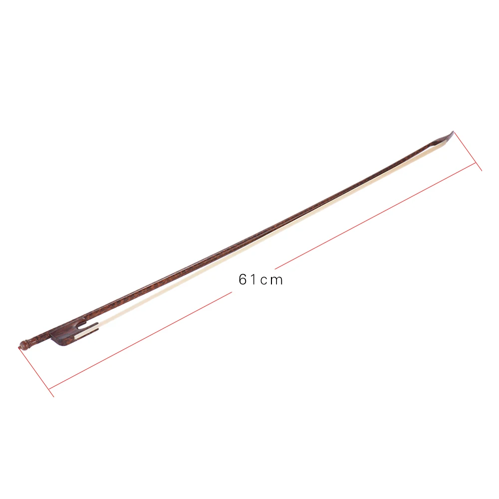 

Hot New High-class Baroque Style Snakewood 1/4 Violin Fiddle Bow Horsehair Round Stick Outward Camber