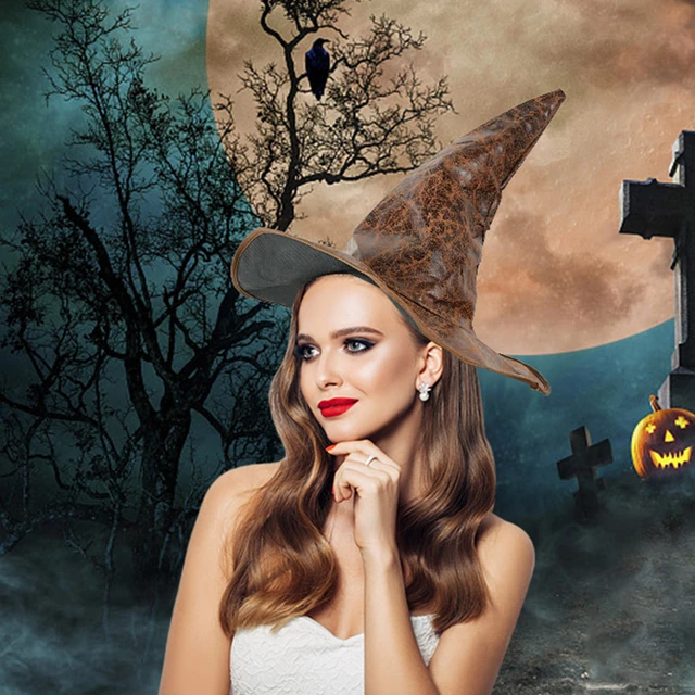 Chapeau de Sorcière d'Halloween Unisexe pour Adulte et Enfant, Accessoires  de Costume de Cosplay, Décorations, Casquettes de Magicien Noires, 5 Pièces  - AliExpress