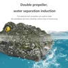 RC Crocodile Head Boat Ship Toy Simulation  2.4G Remote Control Joke Alligator Decoy Electric Toys Summer Water  Spoof Toys gift 4