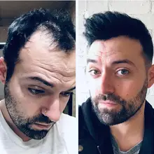 Прочный тонкий кожаный мужской парик 8X1"# 1b#2#1 струйный Черный V-LOOPED 0,05 мм полный тонкий прозрачный поли волосы заменить мужчин t система Dolago