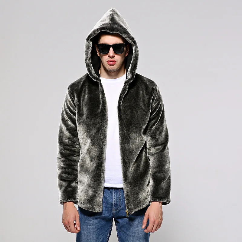

Male Faux Coat Men Fake Mink Fur Coats Plus Size Thick Warm Men's Jacket Autumn Winter Casaco Masculino KJ316