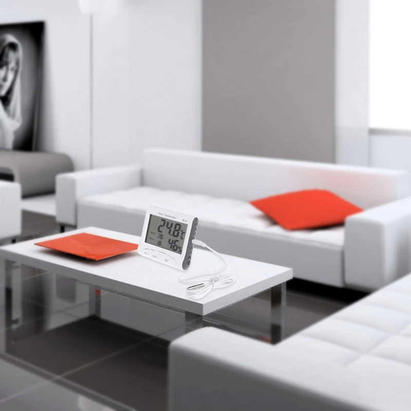 Новый ЖК цифровой термометр с гигрометром для дома и улицы датчиком погоды