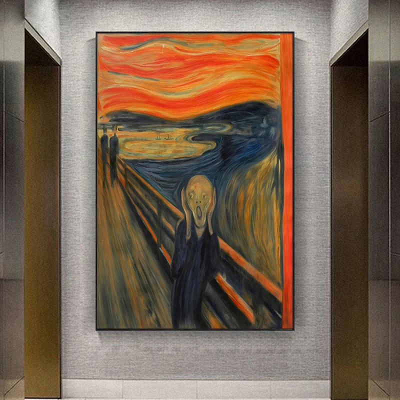 Edvard Munch The Scream известные картины на холсте репродукция абстрактные классические