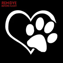 *#Best Price Car Sticker Pet Paw With Heart Dog Cat Vinyl Decal Car Window Bumper Wall sticker decor Motorcycle Sticker and Decals *#Best Price Car Sticker Pet Paw With Heart Dog Cat Vinyl Decal Car Window Bumper Wall sticker decor Motorcycle Sticker and Decals