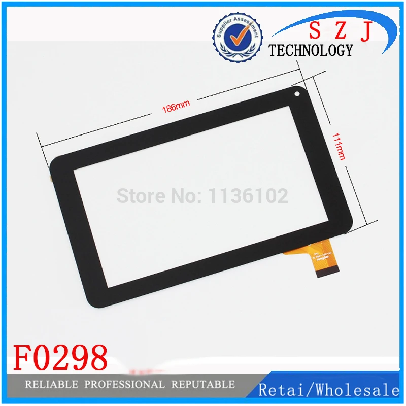 

New 7'' inch Capacitive Touch screen digitizer panel for All winner A13 Tablet PC 30pins on connector F0298 Free shipping